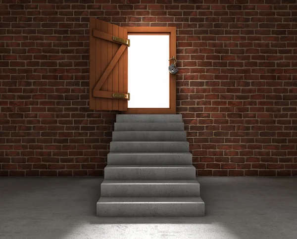 光的楼梯 — 图库照片