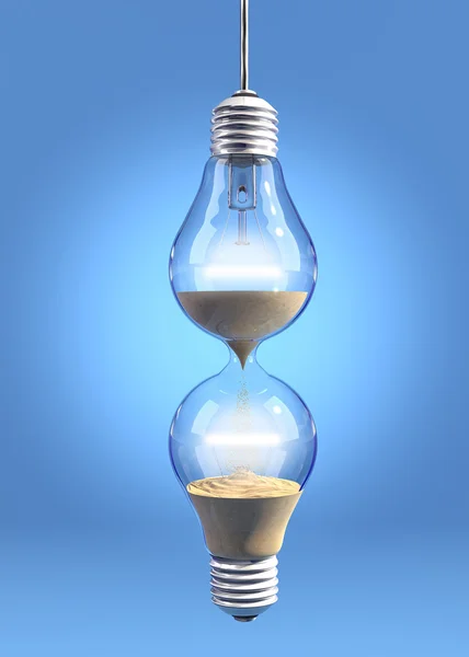 Hourglass lightbulb