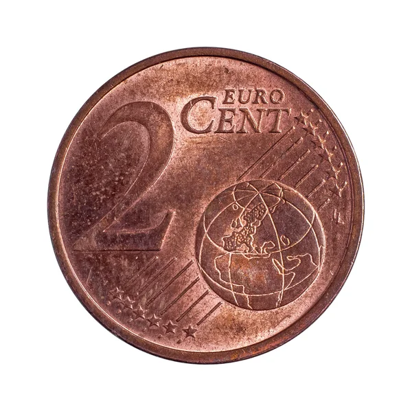 Två euro cent — Stockfoto