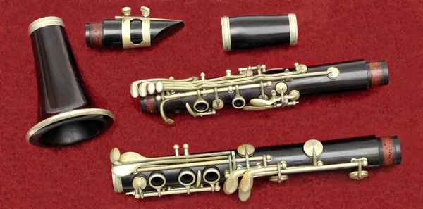 Peças de clarinete — Fotografia de Stock