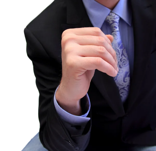 Business arm wrestler — Stock Photo, Image