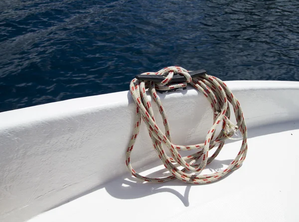 Rope on the deck — Stock Photo, Image