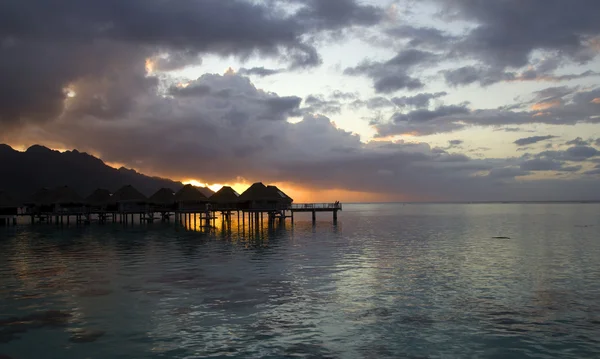 Polynéský západ slunce — Stock fotografie