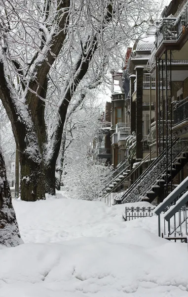 Tempesta di neve montreal — Foto Stock