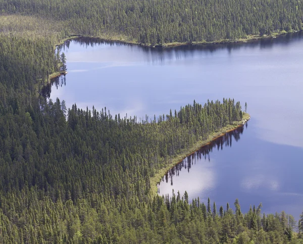 Aerial wilderness landscape — Stock Photo, Image