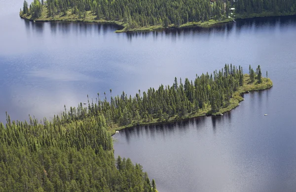 Aerial wilderness landscape — Stock Photo, Image