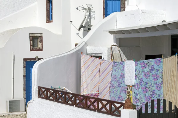 Santorini huis — Stockfoto