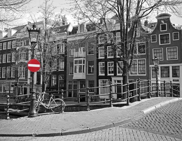 Panorama urbano di Amsterdam — Foto Stock