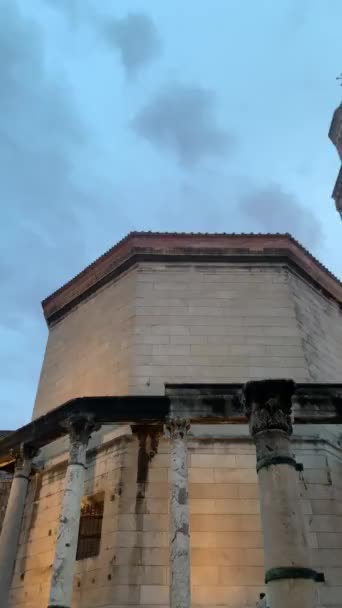 디오클레티아누스 궁전의 페인트로 크로아티아의 수직적 유네스코 문화유산 사이트 — 비디오
