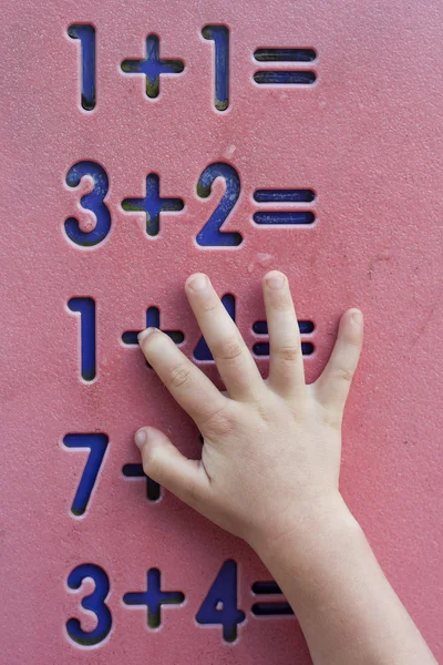Matemáticas infantiles — Foto de Stock