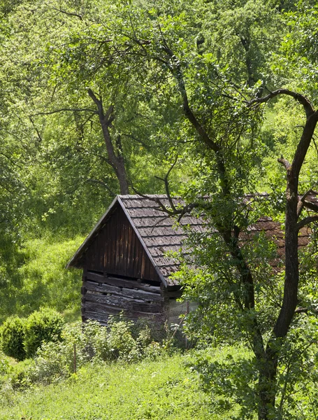 Houten schuur of loods — Stockfoto