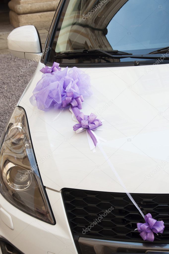 Bruiloft Auto Decoratie Stockfoto C Pavsie 46248437