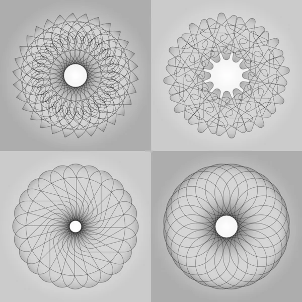 Abstraktní vzor, vytvořené rotací geometrické těla — Stockový vektor