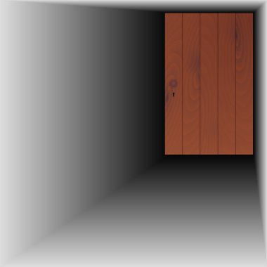 ahşap kapı ahşap sapı ve anahtar deliği ile