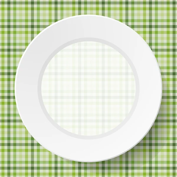 Image vaisselle sur une serviette — Image vectorielle