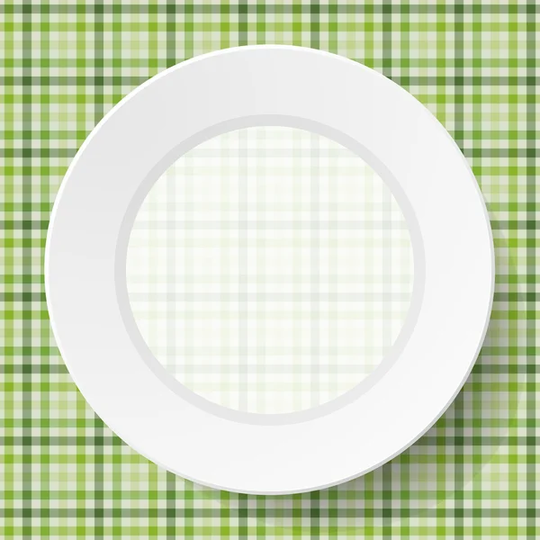 Image dishes on a napkin — Stock Vector