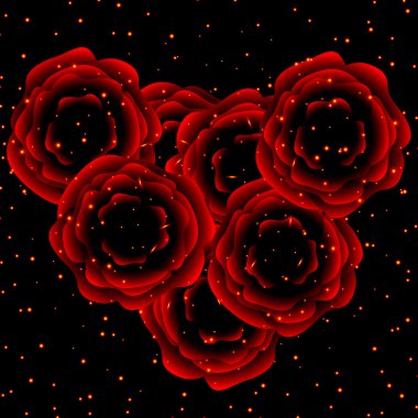 Bir buket kırmızı gül.