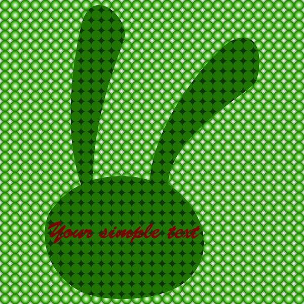 Achtergrond, abstract konijn, vector stijl — Stockvector