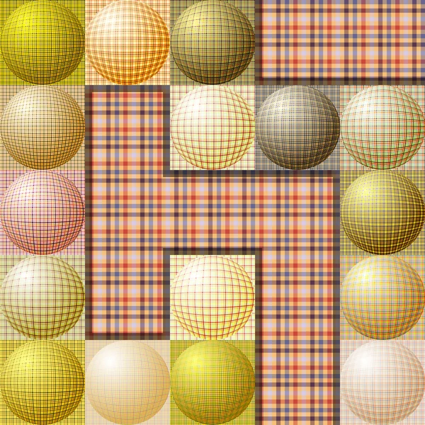 Modèle abstrait à partir de boules de différentes couleurs — Image vectorielle