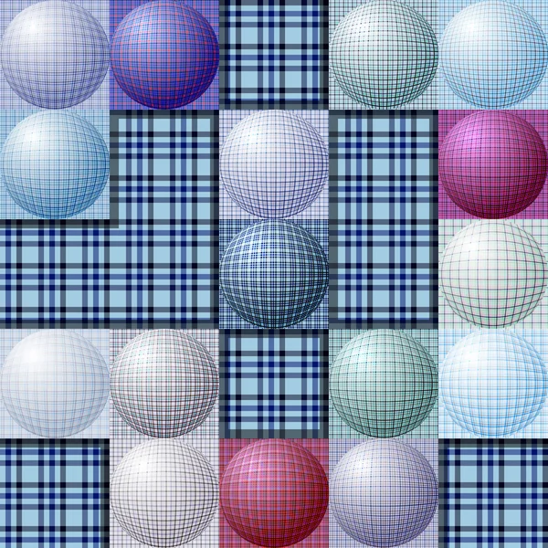 Abstraktní vzor od koule různých barev — Stockový vektor