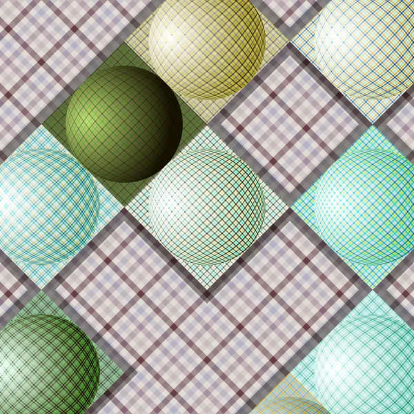 Modèle abstrait à partir de boules de différentes couleurs — Image vectorielle