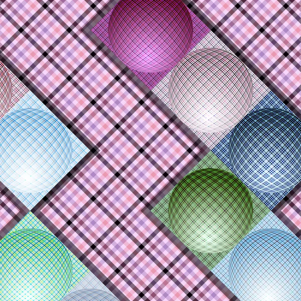 Abstract pattern from balls of different colors — Stock Vector