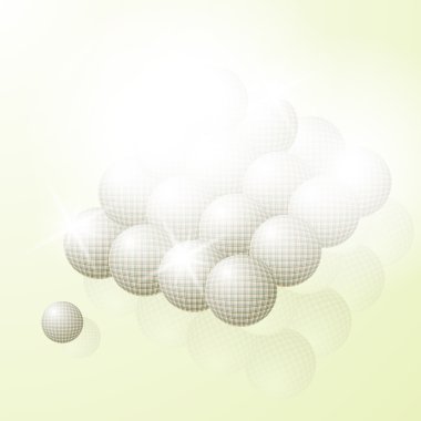 parlaklık ve parlaklık piramit veya soyut parlak topları