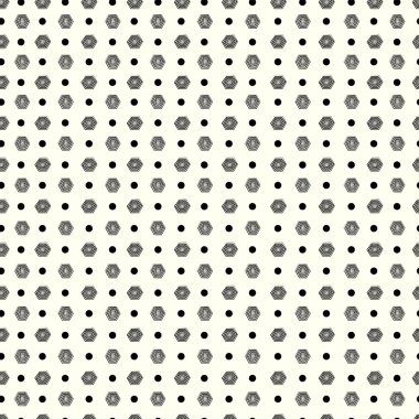 retro tarzı geometrik elemanları ile Seamless Modeli