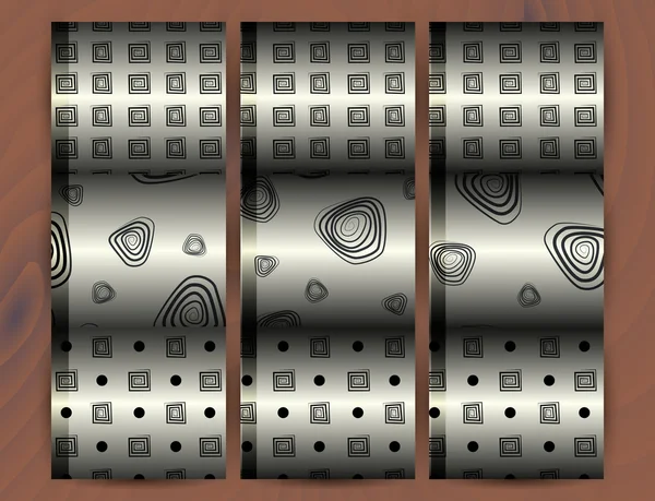 Naadloze patroon met geometrische elementen in retro stijl op de stand — Stockvector