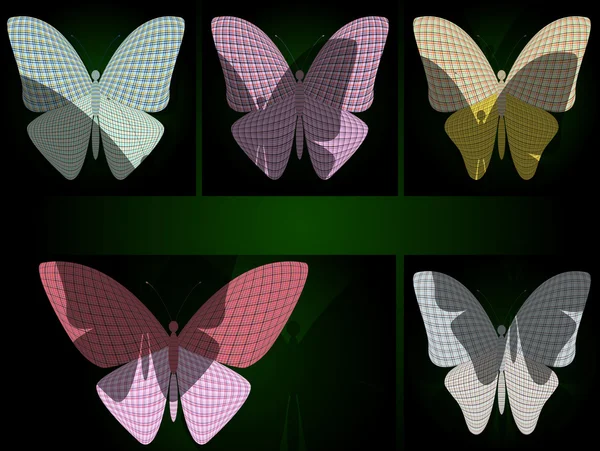 gölgeli arka kelebek set