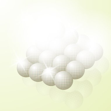 parlaklık ve parlaklık piramit veya soyut parlak topları