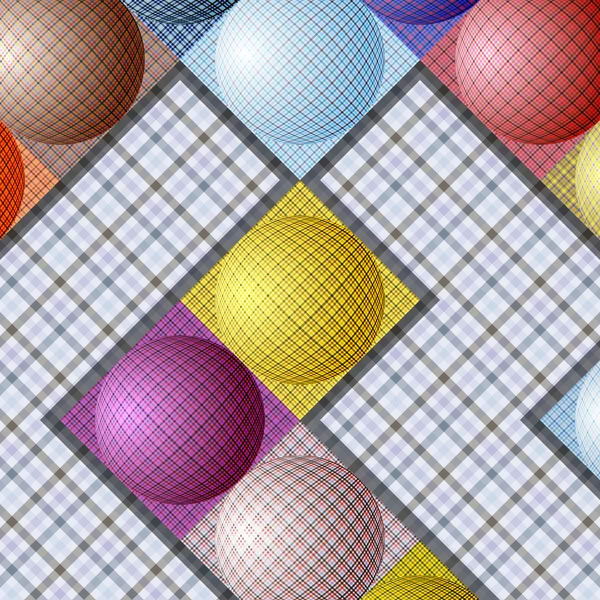 Абстрактный рисунок из шариков разных цветов — стоковый вектор