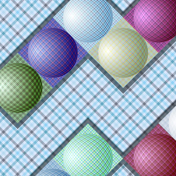 Farklı renkteki topları soyut desen