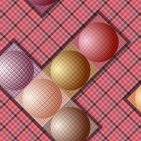 Abstract patroon van ballen van verschillende kleuren — Stockvector