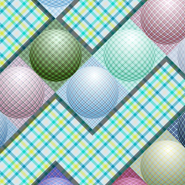 Abstract pattern from balls of different colors — Stock Vector