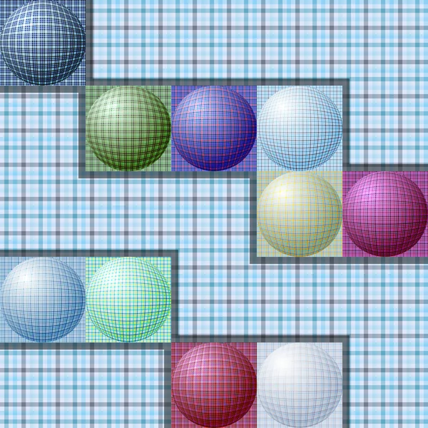 Modèle abstrait à partir de boules de différentes couleurs — Image vectorielle