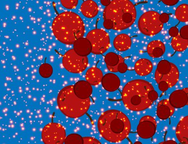 kiraz soyut görüntü ile doku