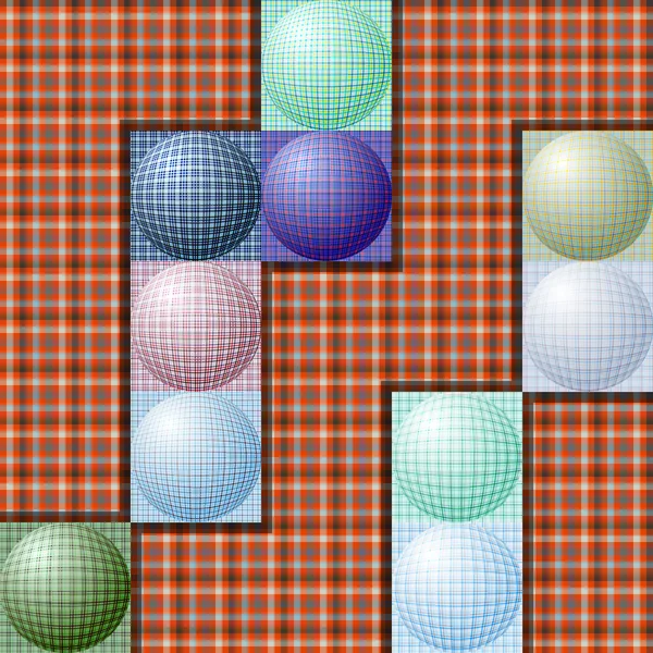 Abstract pattern from balls of different colors — Stock Vector