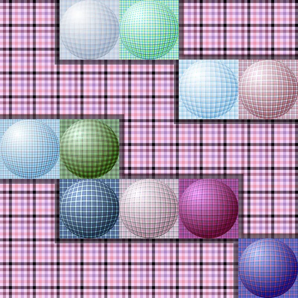 Abstraktní vzor od koule různých barev — Stockový vektor