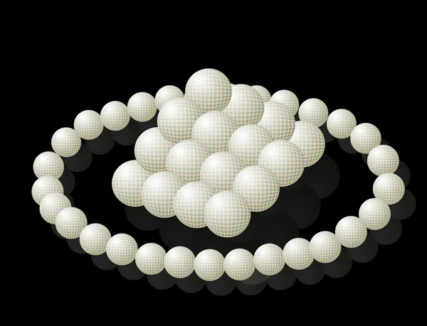 白いボールの抽象的な組成 — ストックベクタ
