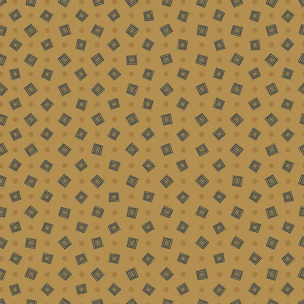 Nahtloses Muster mit geometrischen Elementen im Retro-Stil — Stockvektor