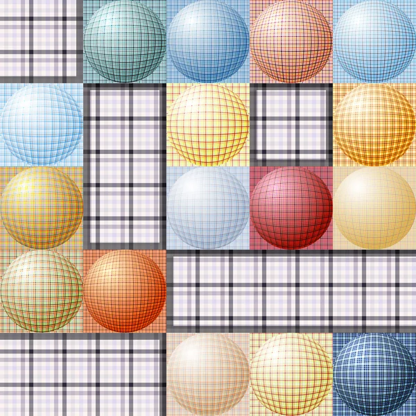 Modèle abstrait à partir de boules de différentes couleurs — Image vectorielle