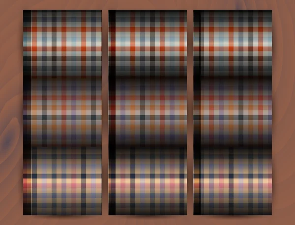 Textilie textura v retro stylu na lavici — Stockový vektor