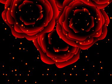 Kırmızı güllerin arkaplanı