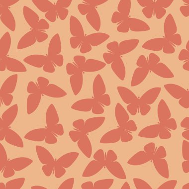 Dikişsiz desen veya vektör tarzı arka kelebek
