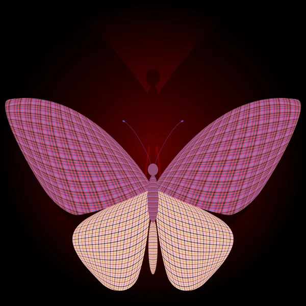 Mariposa. — Vector de stock