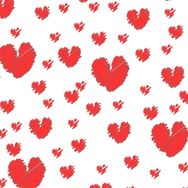 Red hearts — Stock Vector