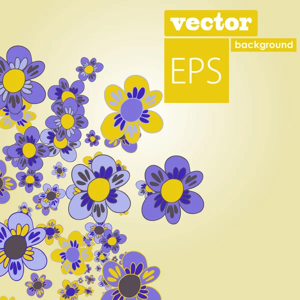 Flores — Vetor de Stock