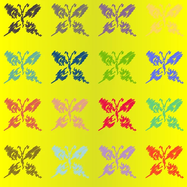 Mariposas — Vector de stock