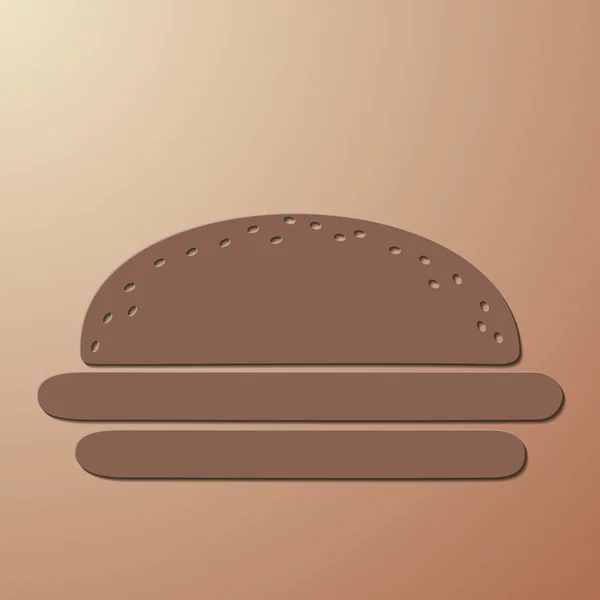 Hamburger. fast food — Vettoriale Stock